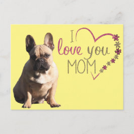  französische Bulldogge Muttertag French Bulldog Postkarte