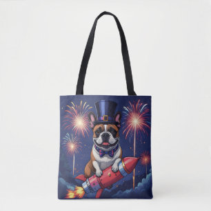 Französische Bulldogge Neujahr French Bulldog  Tasche
