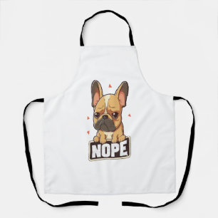 Französische Bulldogge Nope Schürze