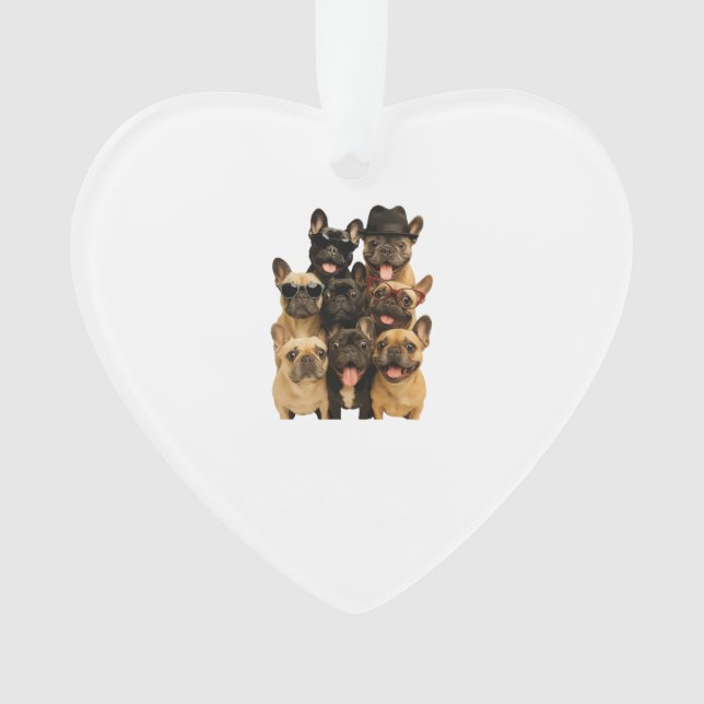 Französische Bulldogge Ornament (Vorderseite)