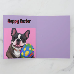 Französische Bulldogge Osterei French Bulldog Karte