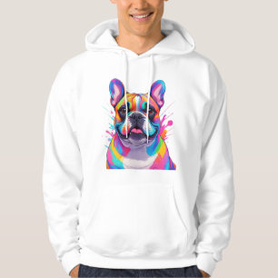 Französische Bulldogge Popart French Bulldog Hoodie