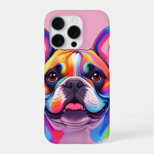 Französische Bulldogge Popart French Bulldog iPhone 16 Pro Hülle
