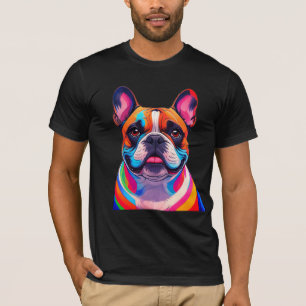 Französische Bulldogge Popart French Bulldog T-Shirt