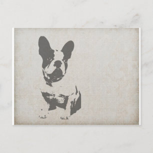 Französische Bulldogge Postkarte