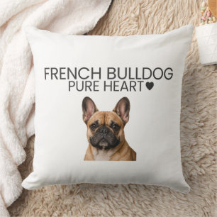 Französische Bulldogge Reines Herz Kissenbezug Kissen