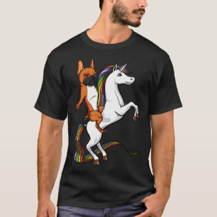 Französische Bulldogge reitet Einhorn T-Shirt