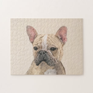 Französische Bulldogge (Sable) Malerei - Süße Orig