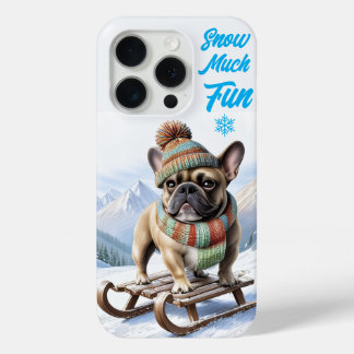 Französische Bulldogge Schlitten  French Bulldog Case-Mate iPhone Hülle