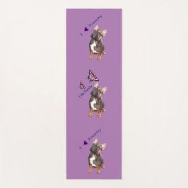 französische bulldogge Schmetterling French Bulld Yogamatte