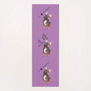 französische bulldogge Schmetterling French Bulld Yogamatte