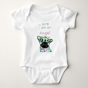 Französische Bulldogge Sicher Engel French Bulldog Baby Strampler