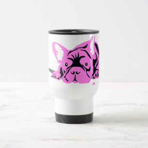 Französische Bulldogge Silhouette Reisebecher
