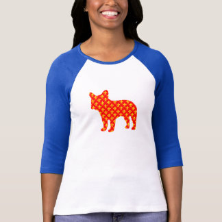 Französische Bulldogge Silhouette-T - Shirt Fluer
