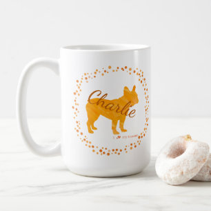 Französische Bulldogge-Silhouette-Tasse in individ Kaffeetasse