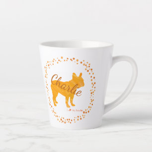 Französische Bulldogge-Silhouette-Tasse in individ Milchtasse