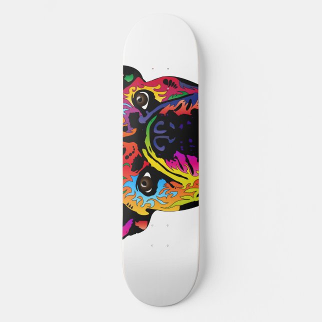 Französische Bulldogge Skateboard (Vorderseite)