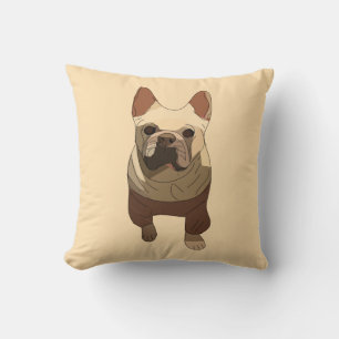 Französische Bulldogge, Soft Peach Kissen