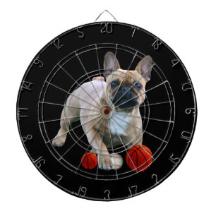 Französische Bulldogge Sprung French Bulldog Dartscheibe
