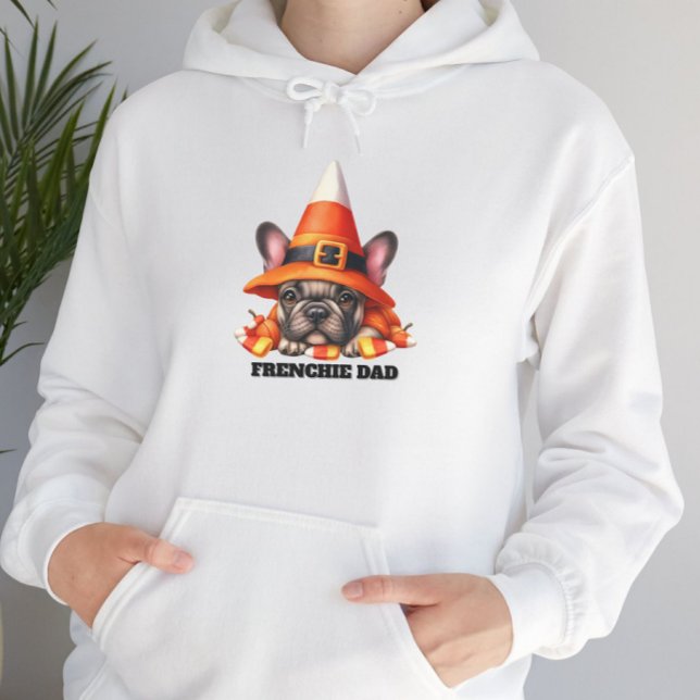 Französische Bulldogge Süße Halloween-Süßigkeiten- Hoodie (Von Creator hochgeladen)