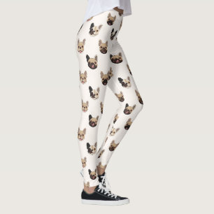 Französische Bulldogge Süße Hundeliebhaber Muster Leggings