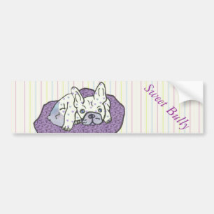 Französische Bulldogge süßer Bully French Bulldog Autoaufkleber