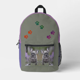 Französische Bulldogge süßer Welpe French Bulldog Bedruckter Rucksack