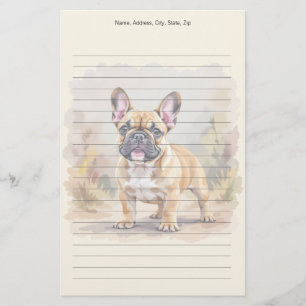 Französische Bulldogge Tan Fawn-farbene süße Frenc Briefpapier