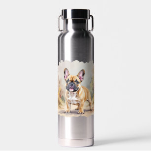 Französische Bulldogge Tan-Fawnfarbene Süße French Trinkflasche