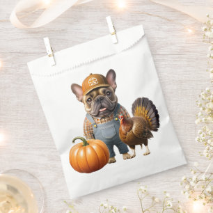 Französische Bulldogge Thanksgiving French Bulldog Geschenktütchen