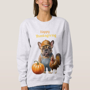 Französische Bulldogge Thanksgiving French Bulldog Sweatshirt