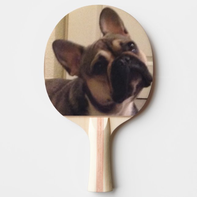 Französische Bulldogge Tischtennis Schläger (Vorderseite)