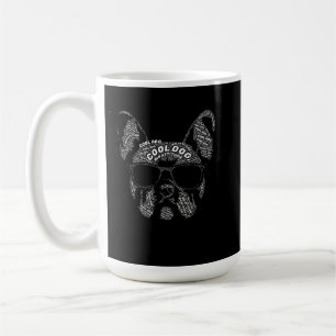 Französische Bulldogge Typografie Kaffeetasse