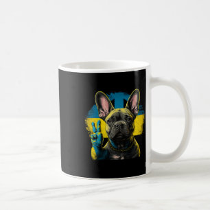 Französische Bulldogge Ukraine Frieden Und Liebe F Kaffeetasse