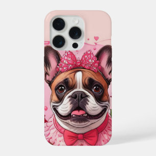 Französische Bulldogge Verliebt French Bulldog iPhone 15 Pro Hülle