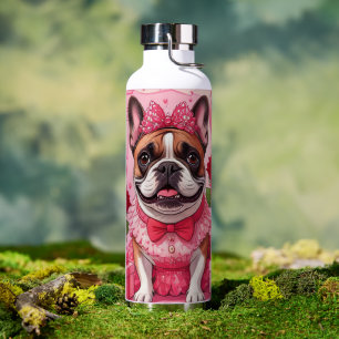 Französische Bulldogge Verliebt French Bulldog Trinkflasche