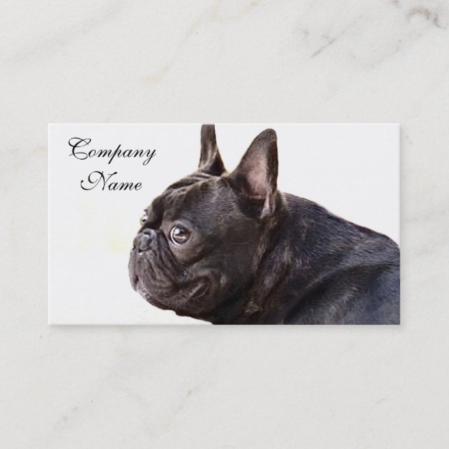 Französische Bulldogge Visitenkarte (Vorderseite)