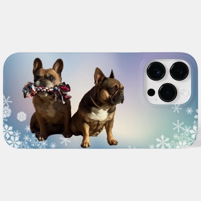 Französische Bulldogge Weihnachten French Bulldog Case-Mate iPhone 14 Pro Max Hülle (Rückseite (Horizontal))