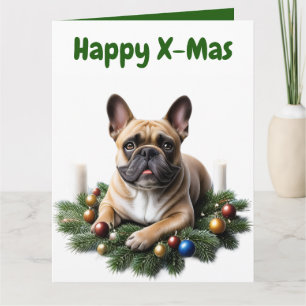 Französische Bulldogge Weihnachten French Bulldog Karte