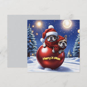Französische Bulldogge Weihnachten  French Bullog