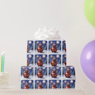 Französische Bulldogge Weihnachten French Bullog Geschenkpapier