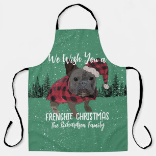 Französische Bulldogge Weihnachten Personalisierte Schürze