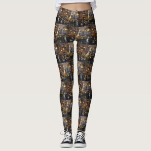 Französische Bulldogge Weihnachtliche Festliche Re Leggings
