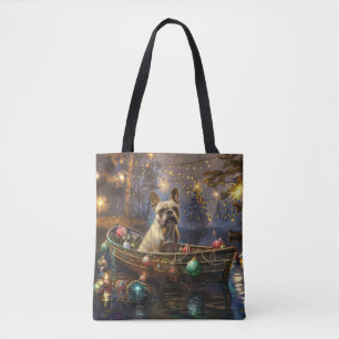 Französische Bulldogge Weihnachtliche Festliche Re Tasche