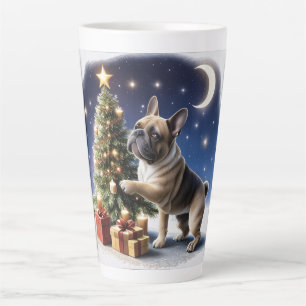 Französische Bulldogge Weihnachtsbaum Bulldog Milchtasse