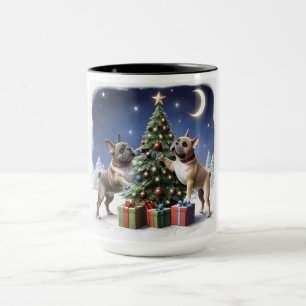 Französische Bulldogge Weihnachtsbaum Bulldog Tasse