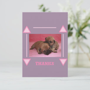 Französische Bulldogge Welpe French Bulldog Dankeskarte