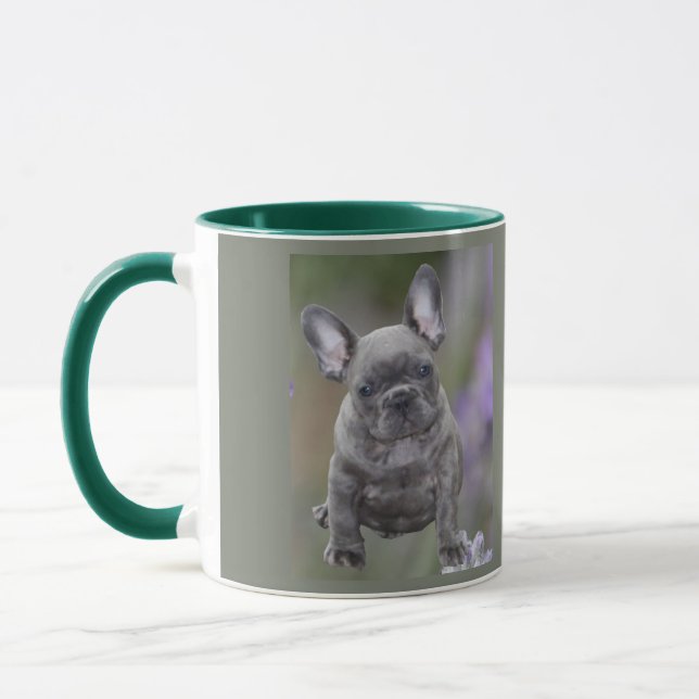 Französische Bulldogge Welpe French Bulldog Tasse (Links)