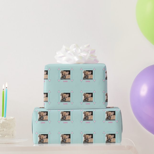 Französische Bulldogge Welpe Geschenkpapier (Partygeschenke)