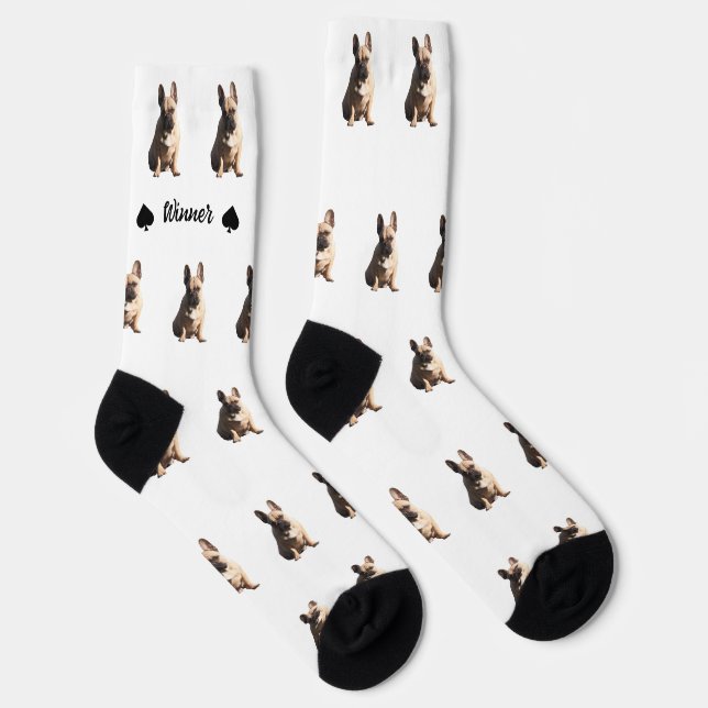 Französische Bulldogge Winner  Socken (Rechts)